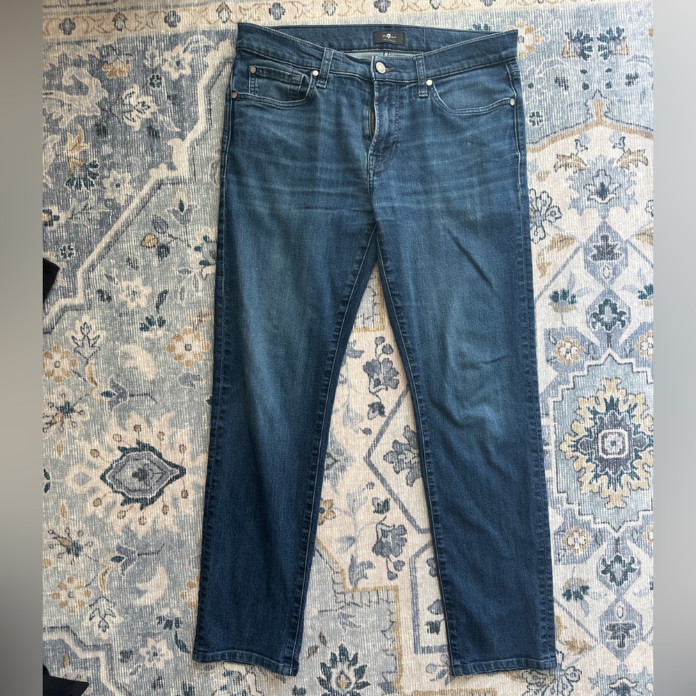7 For All Mankind Men's SLIMMY in Airweft Size 33 x 32